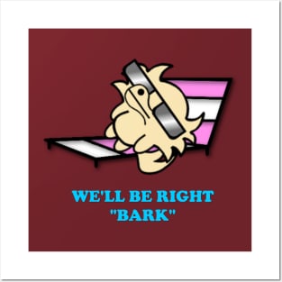 Tedd and Simon "We'll Be Right Bark" Tee Posters and Art